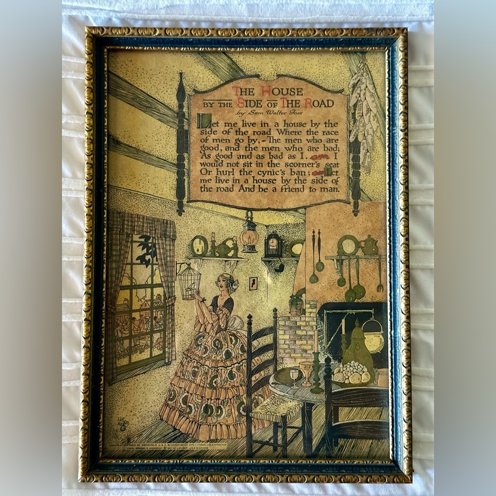 Almost Antique! “The House by the Side of the Road” Lee Mero Original Frame